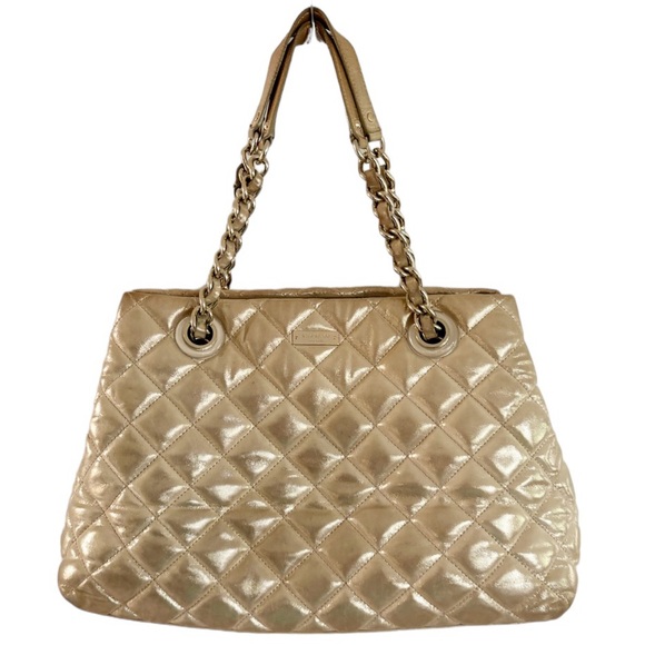 Kate Spade New York Gold Coast Maryanne Tote in Gold Metallic Leather Bags